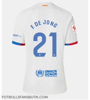 Barcelona Frenkie de Jong #21 Replika Bortatröja Damer 2023-24 Kortärmad